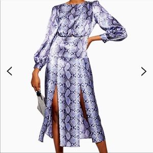Brand new! Topshop Purple Snake Dress Size US 2